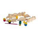 Ver imagem 3 de Kit Dinossauros Educativo em Madeira para Colorir