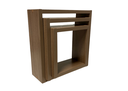 Ver imagem 4 de Nicho Decorativo Kit 3 Unidades Amêndoa