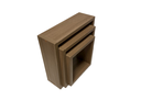 Ver imagem 5 de Nicho Decorativo Kit 3 Unidades Amêndoa