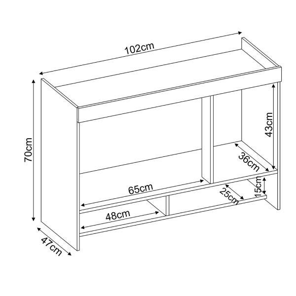 Ponte de Solteiro Armário Aéreo Módulo Branco para Quarto - Demóbile - 3