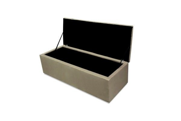 Recamier Calçadeira Baú Queen 1,60 Suede Bege - 3