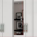 Ver imagem 3 de Guarda Roupa Casal 6 Portas 3 Gavetas 163 Cm B23 Branco Briz
