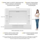 Ver imagem 6 de Estante Tv 65" E 2 Portas Oslo Multimóveis V3395 Branca Branco