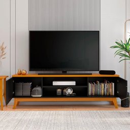 Rack para Tv até 75 Polegadas 2 Portas Itália 180cm - 4