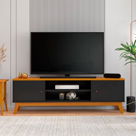 Rack para Tv até 75 Polegadas 2 Portas Itália 180cm
