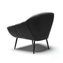 Ver imagem 5 de Kit 2 Poltronas Giovana Suede Preto Pés Palito de Ferro - D'Rossi