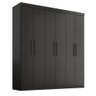 Guarda Roupa Casal Lisboa 6 Portas 2 Gav Onix - 3