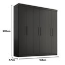 Ver mais imagens de Guarda-Roupa Casal Lisboa 6 Portas 2 Gavetas