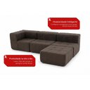 Ver imagem 4 de Sofá Modular 3 Lugares com Puff Kappesberg Boucle Marrom