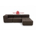 Ver imagem 6 de Sofá Modular 3 Lugares com Puff Kappesberg Boucle Marrom