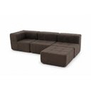 Ver imagem 2 de Sofá Modular 3 Lugares com Puff Kappesberg Boucle Marrom