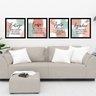Kit 4 Quadros Decorativos 35x35 Agradeço Aceito Confio Entrego Orgânico Moderno - 3