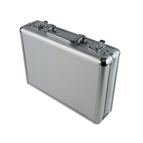 Maleta Alumínio Transporte Retangular 28x22x7 Armazenamento Equipamentos Acessórios Ma-300