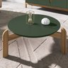 Mesa de Centro 006008 e Rack Para TV 011080 Verde Oliva Cedro DCASA - 2