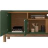 Mesa de Centro 006008 e Rack Para TV 011080 Verde Oliva Cedro DCASA - 6