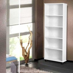 Estante para Livros Biblioteca-Santos Dumont - Branco - 4