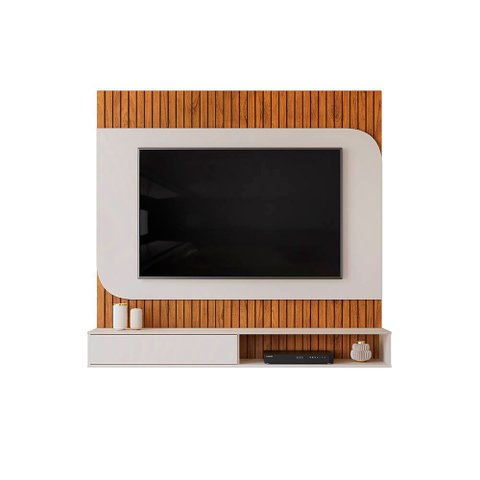 Painel TV até 65'' Ripado 150cm com Bancada Suspensa Sublime D04 - D'Rossi
