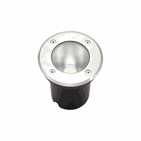 Balizador de Embutir Solo Redondo Ip66 Led 3w Verde Bivolt