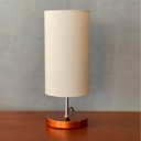 Ver imagem 4 de Abajur Luminaria de Mesa Redondo com Interruptor Ref 84 Decoração Casa Sala Quarto Escritório Moveis