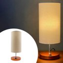 Ver imagem 2 de Abajur Luminaria de Mesa Redondo com Interruptor Ref 84 Decoração Casa Sala Quarto Escritório Moveis