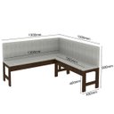 Ver imagem 2 de Conj. Mesa + Cadeiras + Bancada 6 Lugares Canto Alemão Onill Belini