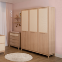 Ver imagem 6 de Guarda Roupa com Palinha 3 Portas em MDF Linha Indy