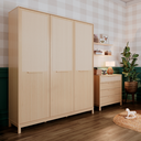 Ver imagem 1 de Guarda Roupa com Palinha 3 Portas em Mdf Linha Indy