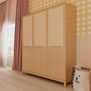 Ver imagem 5 de Guarda Roupa com Palinha 3 Portas em MDF Linha Indy