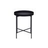 Mesa de Apoio Bandeja Sofá Cama Redonda 40x50cm Média Collie - Preto - 3