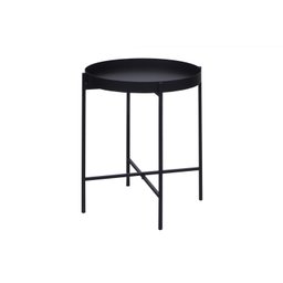 Mesa de Apoio Bandeja Sofá Cama Redonda 40x50cm Média Collie - Preto - 1