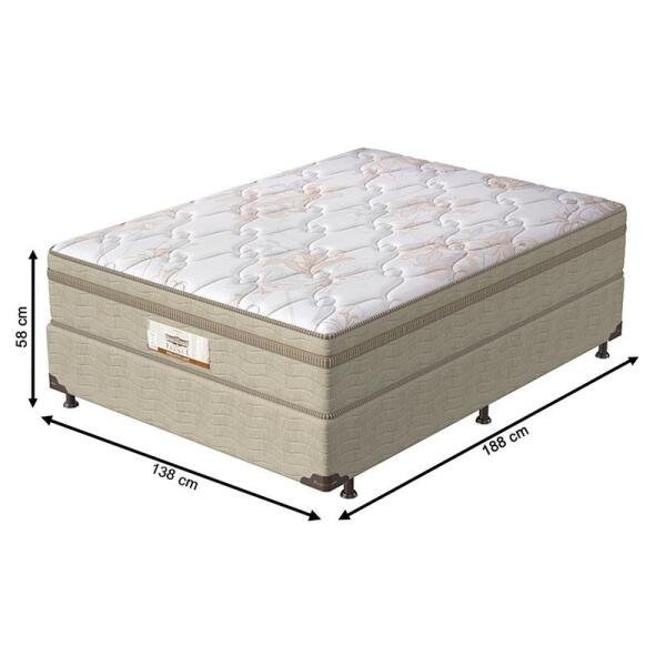 Cama Box Casal Palace Plw Euro 005809/2017-Prodormir - Bege / Marrom - 6