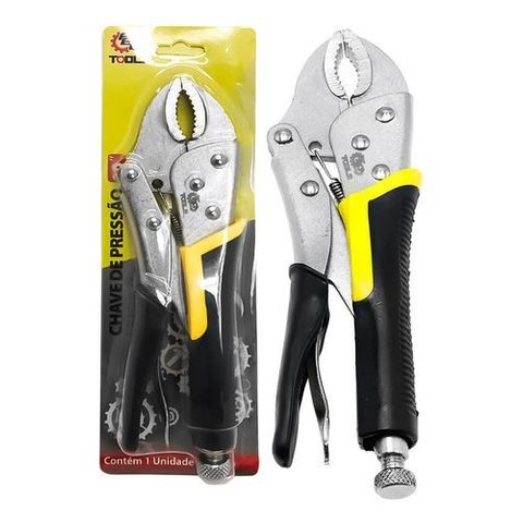 Alicate de Pressão Cabo Emborrachado 10 Polegadas
