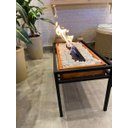 Ver imagem 6 de Lareira Ecológica em madeira com Pedras Brancas e Suporte - Vesúvio