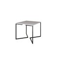 Ver imagem 3 de Mesa Industrial Base Ferro Preto em V Tampo 90x90 Branco 4 Cadeiras Eames Madeira Assento Branco
