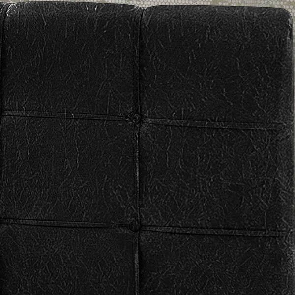 Cabeceira Box Solteiro Hadassa 0.90 Suede Preto - R.A Estofados - 3