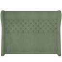Ver imagem 4 de Kit Cabeceira Cama Box Casal 140 Cm Madrid com Puff Recamier Santorini P05 Bouclê Oliva - Lyam Decor