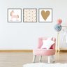 Kit 3 Quadros Decorativos Infantil Unicórnio - Sim - M - 2
