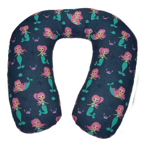 Almofada Para Carro Apoio De Cabeça E Pescoço Bebe Happy Line Almofada de Pescoço Infantil Sereia / 