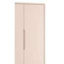 Ver imagem 4 de Guarda-roupa Retrô 2 Portas Théo New Rosa Fosco com Natural - Reller
