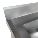 Ver imagem 4 de Mesa Pia Aço Inox Industrial com Paneleiro e Duas Cubas 50x40x25cm (Dir) - 190x60x80cm - Brascool