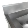 Mesa Pia Aço Inox Industrial com Paneleiro e Duas Cubas 50x40x25cm (Dir) - 190x60x80cm - Brascool - 4