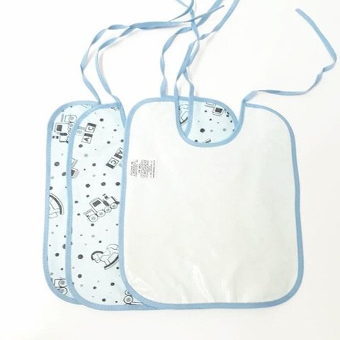 Babador impermeável de amarrar – Ref. 118M – Pacote com 3 unidades – Linha Xandico