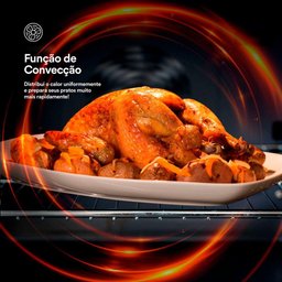 Forno Elétrico de Embutir EOS 72 Litros Porta de Vidro Espelhado EFE72EEM 220V - 4