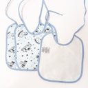 Ver imagem 2 de Babador Impermeável de Amarrar – Ref. 117 – Embalagem Econômica Pack C/3Unid – Linha xandico