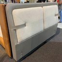 Ver imagem 4 de Cabeceira Casal Yun Facto Cinza / Linho Off White - Sallar Home