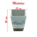 Ver imagem 2 de Kit 8 Mini Vasos de Planta Cachepot Estampados Decorados 16cm