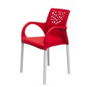 Ver imagem 1 de Cadeira Jardim Gourmet Deluxe de Polipropileno - Tk:vermelha
