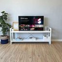 Ver mais imagens de Rack para TV Linea 140cm Madeira Pinus Branco Artfactory Design