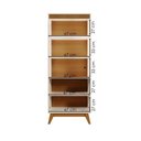 Ver mais imagens de Cristaleira Paraty 4 Portas Vidro LED 70cm MDP e MDF Off White Amendoa