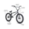 Bicicleta Aro 20 Driveway DRB BMX Preto Freestyle Manobras Street DRB BMX 20.6 Driveway - 2